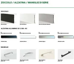 Cucina altri colori moderna lineare Capri in offerta^Imab Outlet