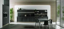 Clearance Cucina antracite design Penta / lungomare compo 11 scontata Cucine Lineari|Cucine Design