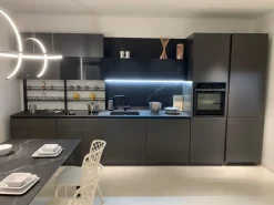 Outlet Cucina antracite moderna lineare Libra Cucine Lineari|Cucine Moderne