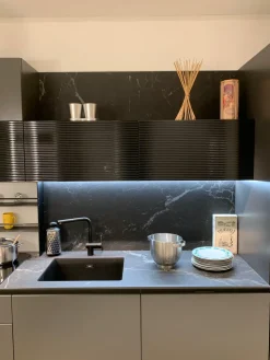 Outlet Cucina antracite moderna lineare Libra Cucine Lineari|Cucine Moderne