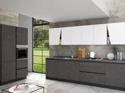 Cucina antracite moderna lineare Maya 3 a soli 5877 Euro Cucine Lineari|Cucine Moderne