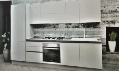 Cucina moderna lineare bianca in laminato opaco Marilyn^Aran