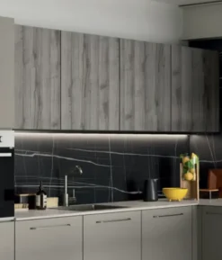 Cucina moderna ad angolo altri colori in laminato materico Easy 6^Ar-Due New