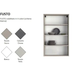 Cucina moderna ad angolo altri colori in laminato materico Easy 6^Ar-Due New