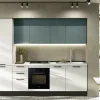 Ar-Due Cucina moderna lineare bianca in laminato materico Easy- Cucine Lineari|Cucine Moderne