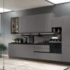 Ar-Due Cucina moderna lineare grigia in laminato opaco Easy promo- Cucine Lineari|Cucine Moderne
