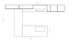 Discount Cucina classica con isola grigia in legno Frida 2 Cucine Ad Isola