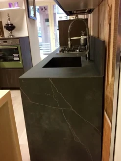 Sale Cucina country lineare grigio in laccato opaco Factory Cucine Lineari|Cucine Country