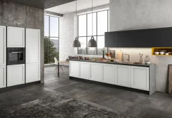 Cucina country lineare bianca in laccata Mhid_maiocchi^Arredo3 Hot