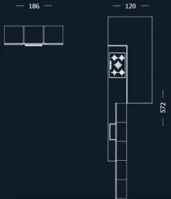 Cucina country lineare bianca in laccata Mhid_maiocchi^Arredo3 Hot