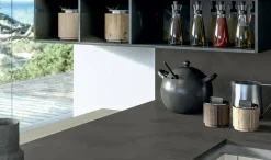 Outlet Cucina moderna con penisola bianca in laccata opaco Round Cucine Con Penisola|Cucine Moderne