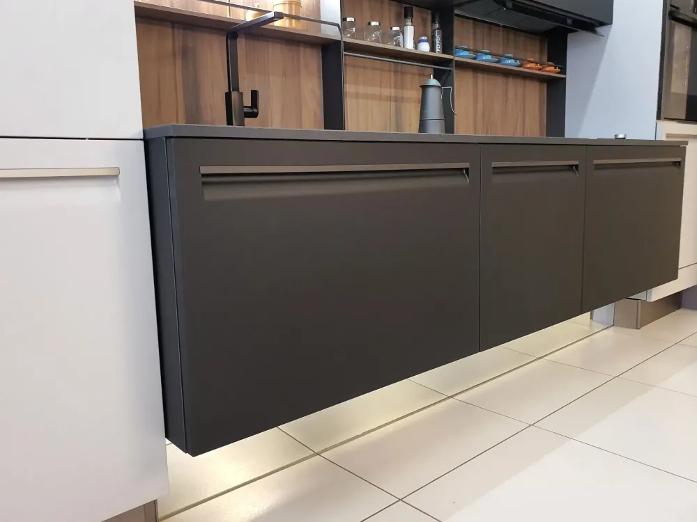 Arredo3 Cucina moderna lineare altri colori in laccata opaco K8 tekna- Cucine Lineari|Cucine Moderne