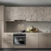 Arrex Cucina moderna lineare in laminato materico. Composizione 315-02. Altri colori.- Cucine Lineari|Cucine Moderne