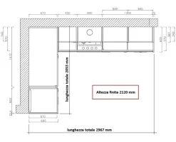 New Cucina Ak_project step OFFERTA OUTLET sconto 57% Cucine Ad Angolo|Cucine Design