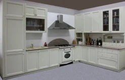 Cucina classica ad angolo altri colori in laccato opaco U806 greca^Artigianale Hot