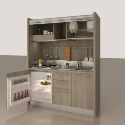 New Cucina Cucina monoblocco a scomparsa 157,6 OFFERTA OUTLET Cucine Lineari|Cucine Moderne