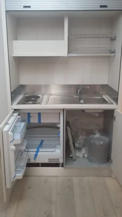 Outlet CUCINA Cucina monoblocco a scomparsa 102-k PREZZO OUTLET Cucine Lineari|Cucine Moderne