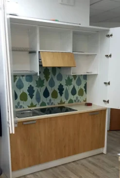 Artigianale CUCINA Cucina artica 185 rovere PREZZO OUTLET scontata 25%- Cucine Lineari|Cucine Moderne