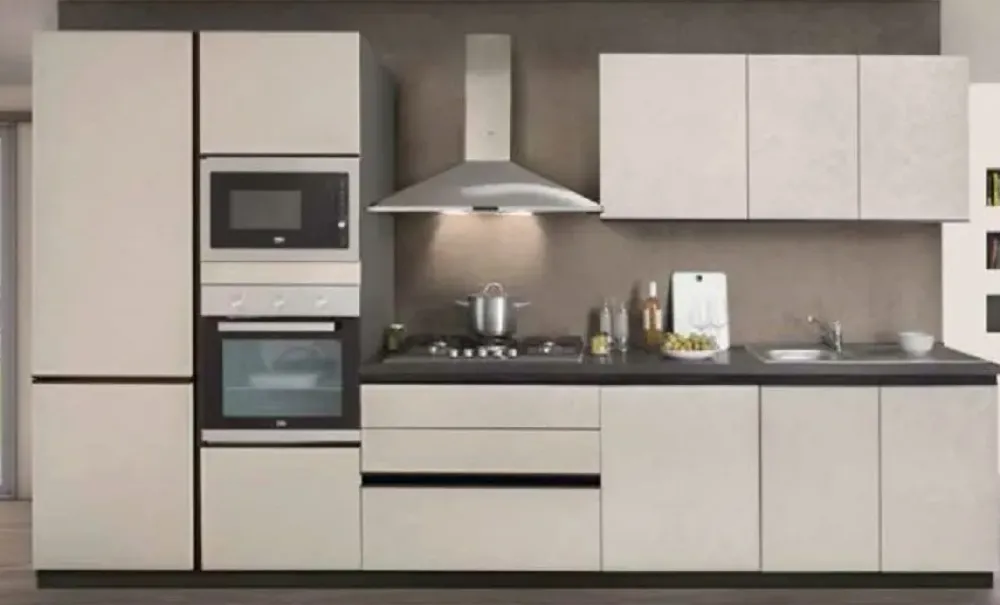 Discount Cucina moderna lineare altri colori in nobilitato Cucina zoe five cm 363 h 216 Cucine Lineari|Cucine Moderne