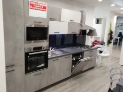 Outlet Cucina moderna lineare altri colori in melaminico Cucina kira cm 360 h 216 Cucine Lineari|Cucine Moderne