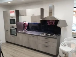 Outlet Cucina moderna lineare altri colori in melaminico Cucina kira cm 360 h 216 Cucine Lineari|Cucine Moderne