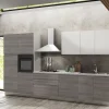 Cucina moderna lineare grigio in nobilitato Nicole 360^Artigianale Sale