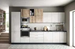 Artigianale Cucina moderna lineare altri colori in laminato materico Modello mart 360- Cucine Lineari|Cucine Moderne