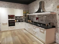 Cucina moderna ad angolo bianca in legno Cucina^Ar-Tre Clearance