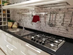 Cucina moderna ad angolo bianca in legno Cucina^Ar-Tre Clearance