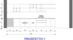CUCINA con penisola Sp22 SCONTATA^Astra Best