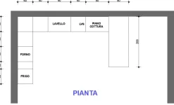 CUCINA con penisola Line SCONTATA^Astra Sale