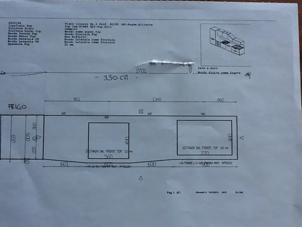 Cucina azzurra moderna lineare Alicante in Offerta Outlet^Febal Best