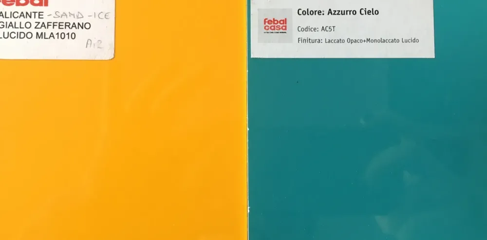 Cucina azzurra moderna lineare Alicante in Offerta Outlet^Febal Best