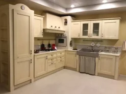 Febal Cucina bianca classica ad angolo Certosa- Cucine Ad Angolo