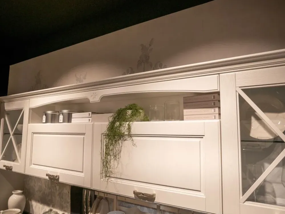 Outlet Cucina bianca classica lineare Agnese Cucine Lineari