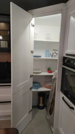 Aran Cucina bianca country ad angolo Cucina ylenia scontata- Cucine Ad Angolo|Cucine Country