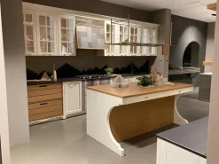 Sale Cucina bianca country ad isola Portrait Aster in Offerta Outlet. Cucine Ad Isola|Cucine Country