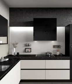 Cucina bianca design ad angolo Vetro a soli 17027 Euro^Arredo3 Sale