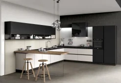 Cucina bianca design ad angolo Vetro a soli 17027 Euro^Arredo3 Sale