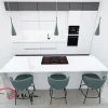 Cucina bianca design con isola Kali a soli 7300 Euro^Arredo3