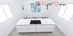 Cucina bianca design con isola Kali a soli 7300 Euro^Arredo3