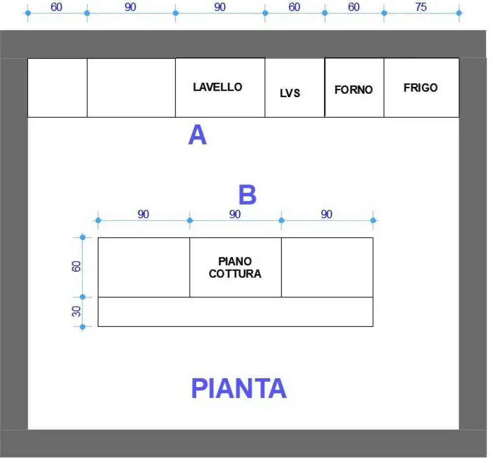 Cucina bianca design con isola Kali a soli 7300 Euro^Arredo3