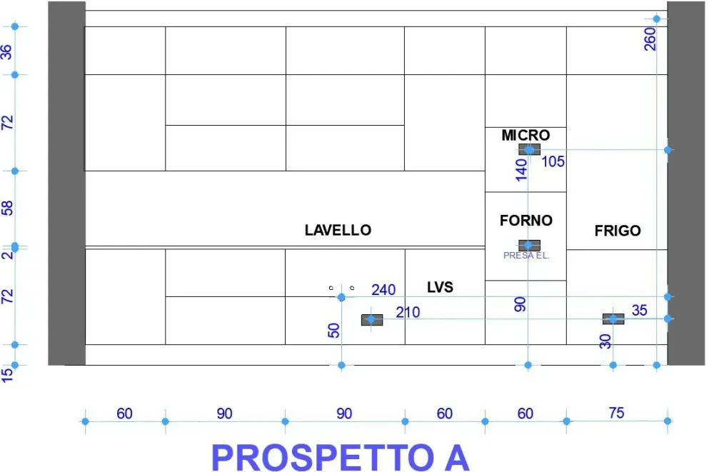 Cucina bianca design con isola Kali a soli 7300 Euro^Arredo3