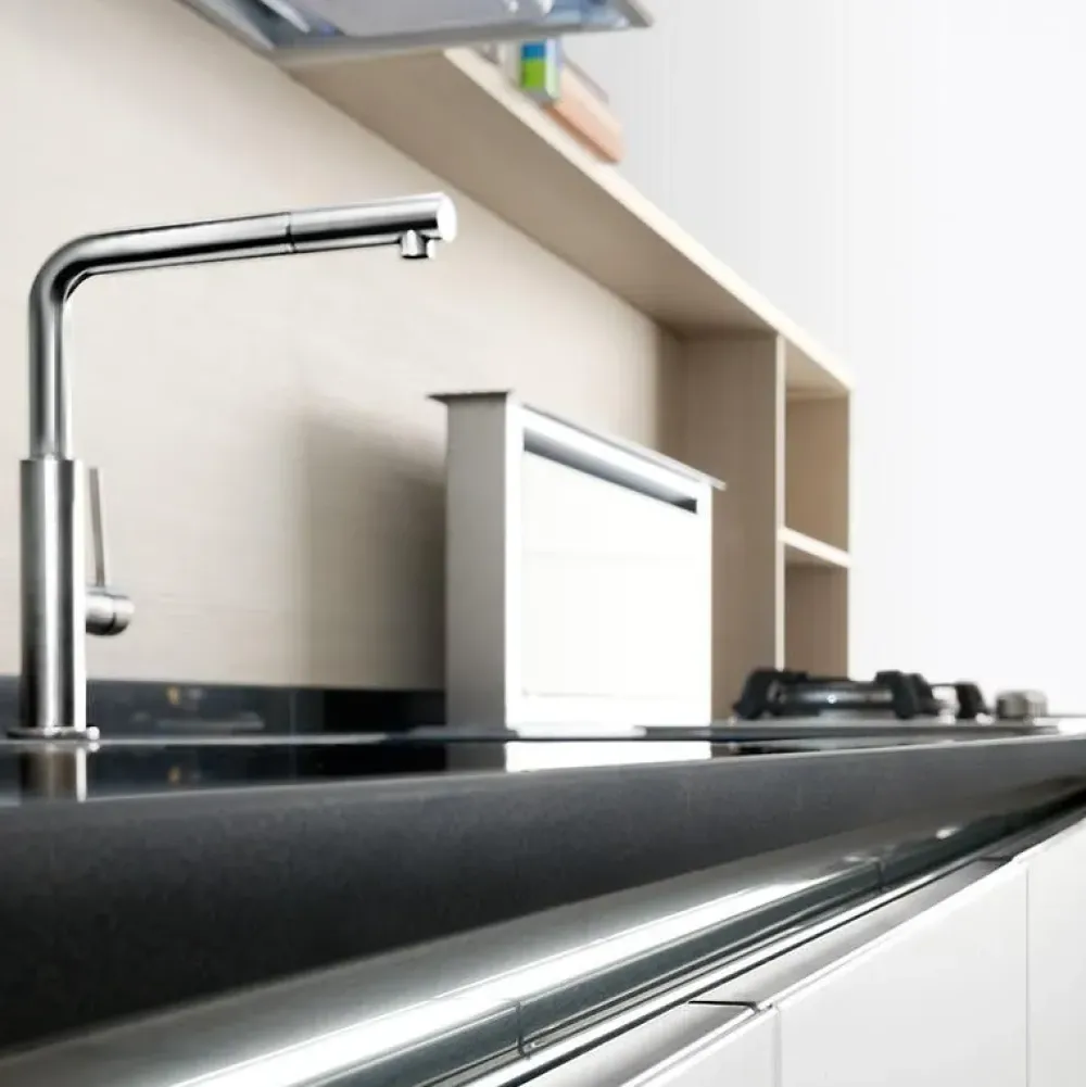 Discount Cucina bianca design con penisola Mary a soli 18607 Euro Cucine Con Penisola|Cucine Design