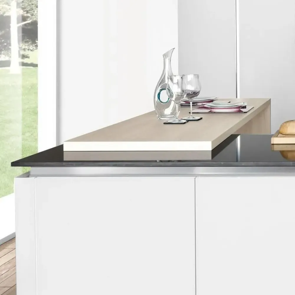 Discount Cucina bianca design con penisola Mary a soli 18607 Euro Cucine Con Penisola|Cucine Design