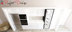 Cucina bianca design con isola Kali   in offerta^Arredo3