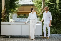 Fogher Cucina bianca design Cucina da esterno agher   in Offerta Outlet- Cucine Lineari|Cucine Design