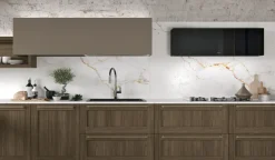 Stosa Cucina bianca industriale lineare City- Cucine Lineari