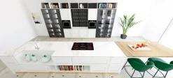 Clearance Cucina bianca industriale con isola Ego in offerta Cucine Ad Isola
