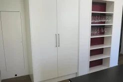 Cucina bianca moderna ad isola Kristal in Offerta Outlet^Artigianale Best